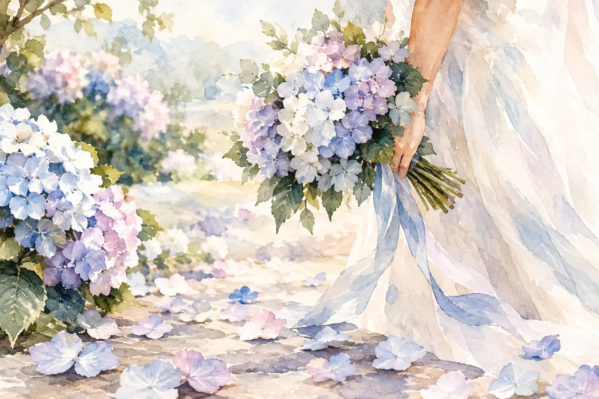 FlutterFly Hydrangea Petals for Wedding Photos