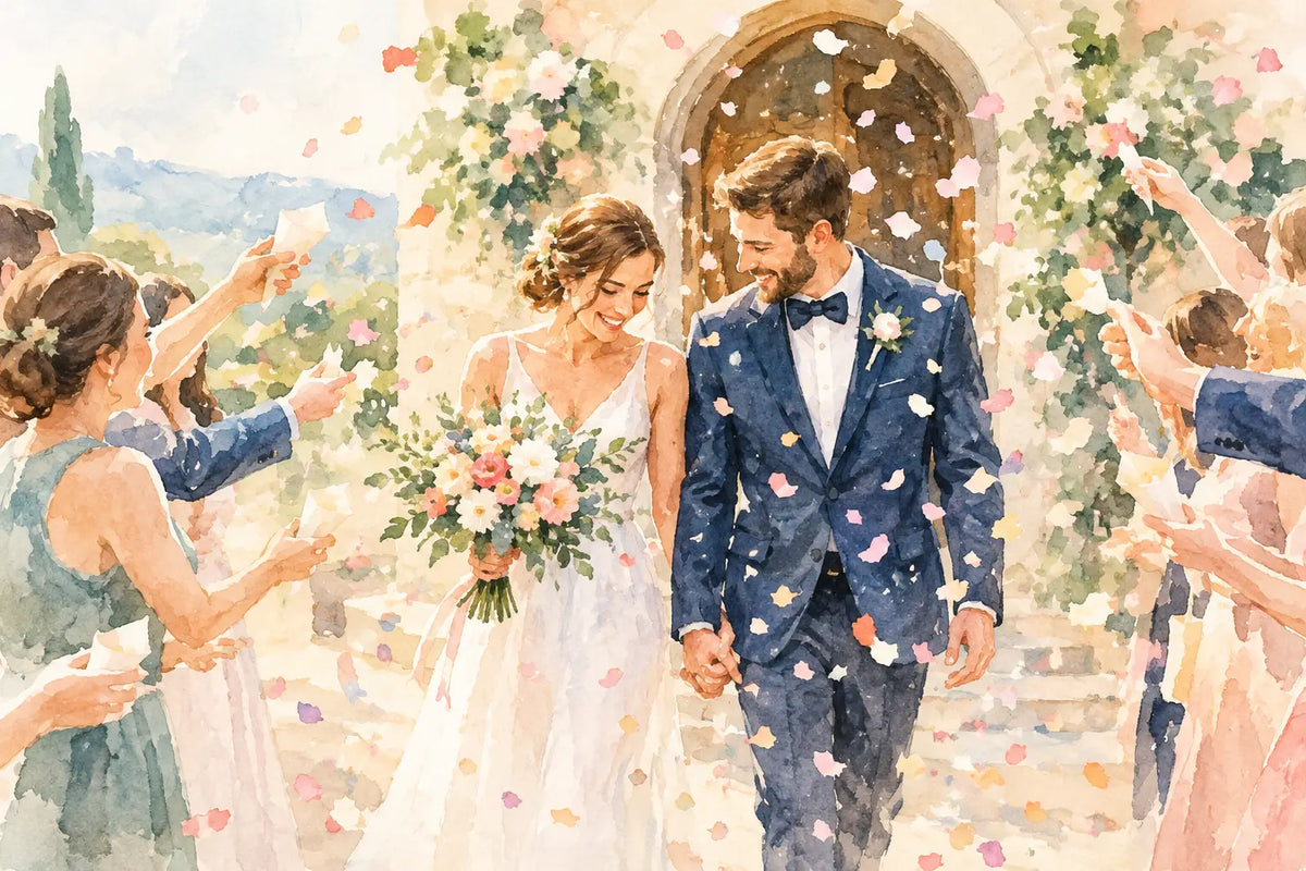 Venue Friendly Confetti Etiquette Guide for Weddings