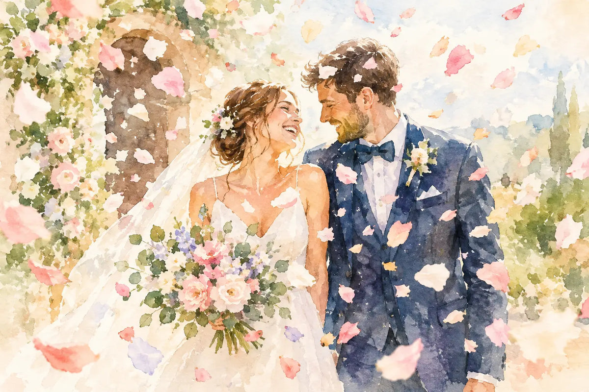 Slow Falling Wedding Confetti for Beautiful Photos